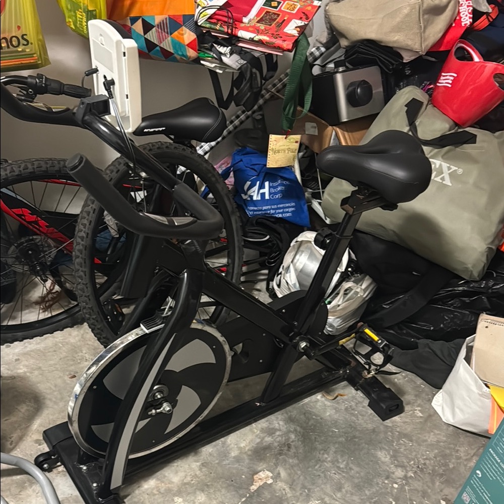 Black Indoor Exercise Bike